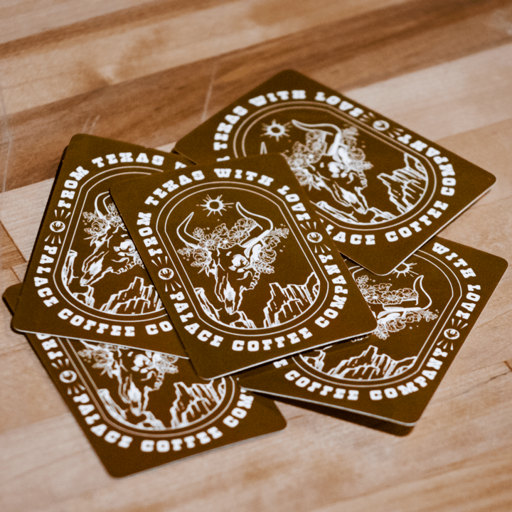 FROM TEXAS WITH LOVE STICKER - Palace Coffee Co. - Merch