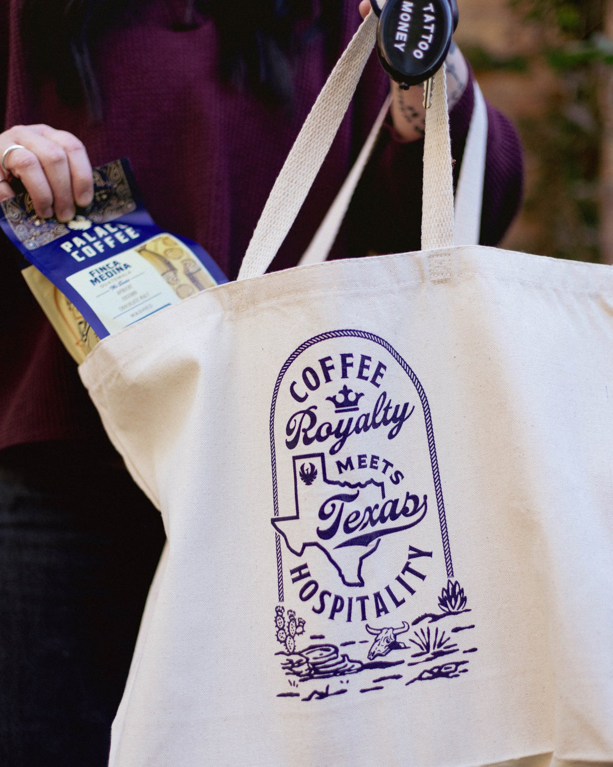 TEXAS HOSPITALITY TOTE - Palace Coffee Co. - Merch