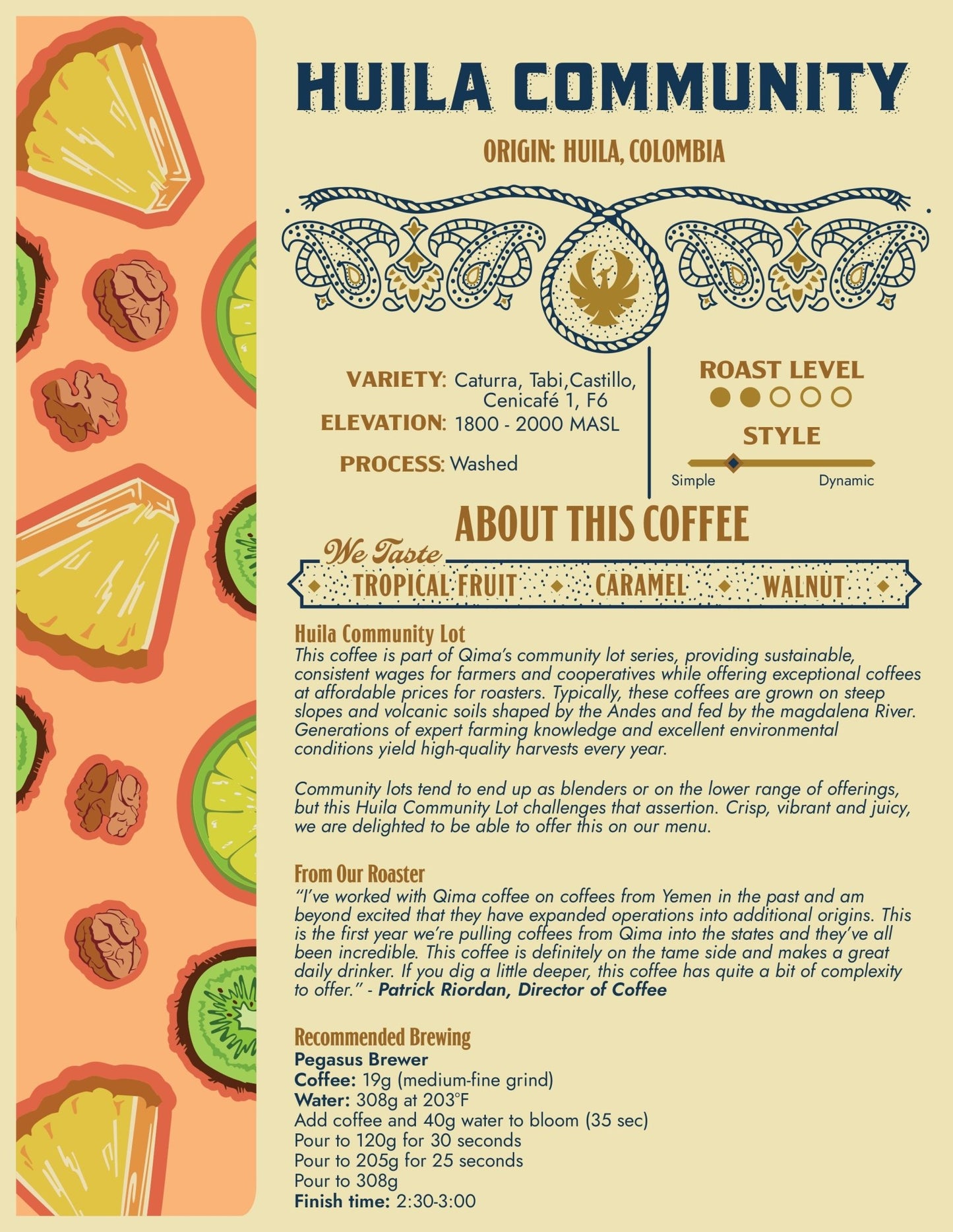 HUILA COMMUNITY - Palace Coffee Co. - Wholebean