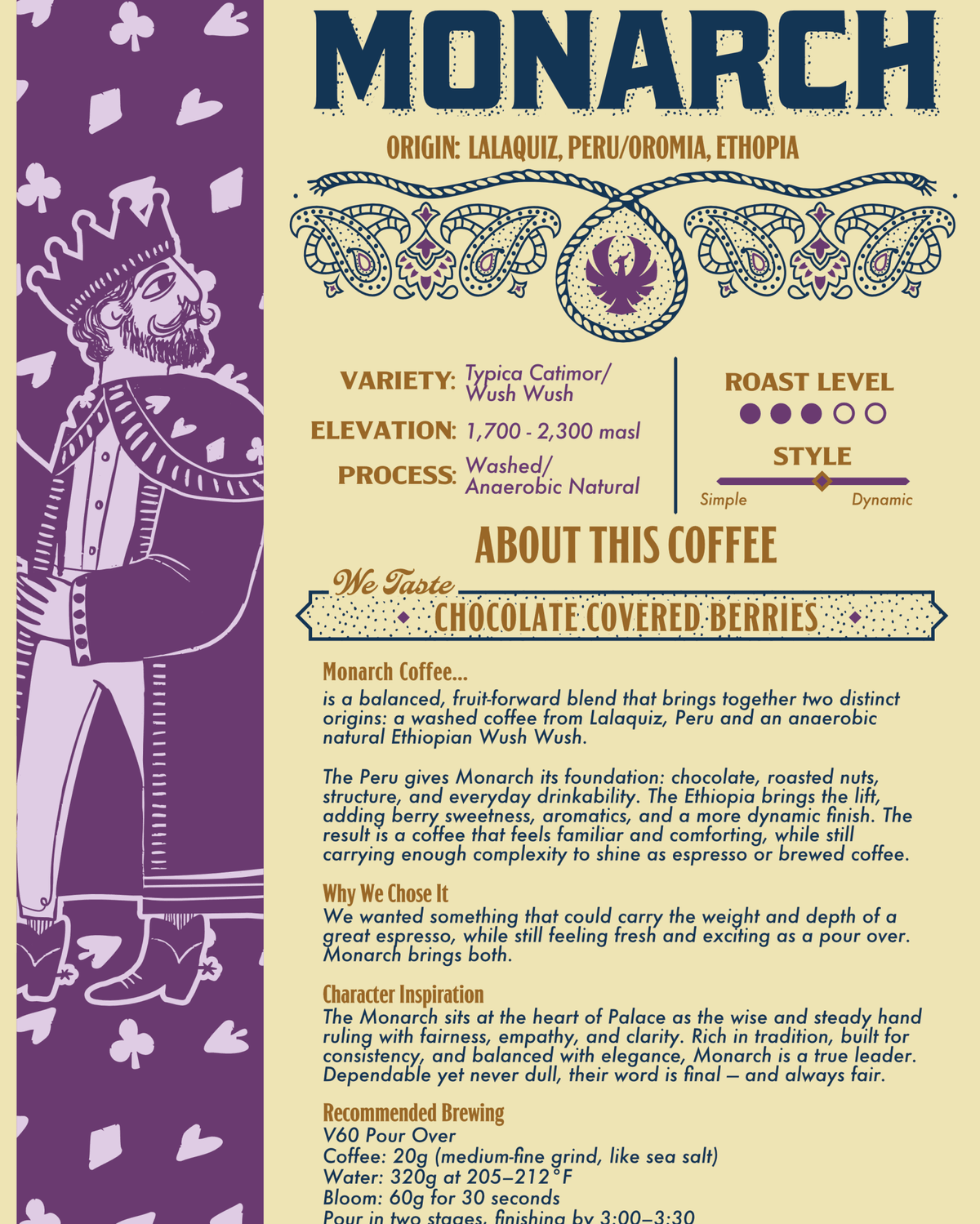MONARCH - Palace Coffee Co. - Wholebean