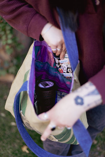 Handmade Upcycled Palace Coffee Tote