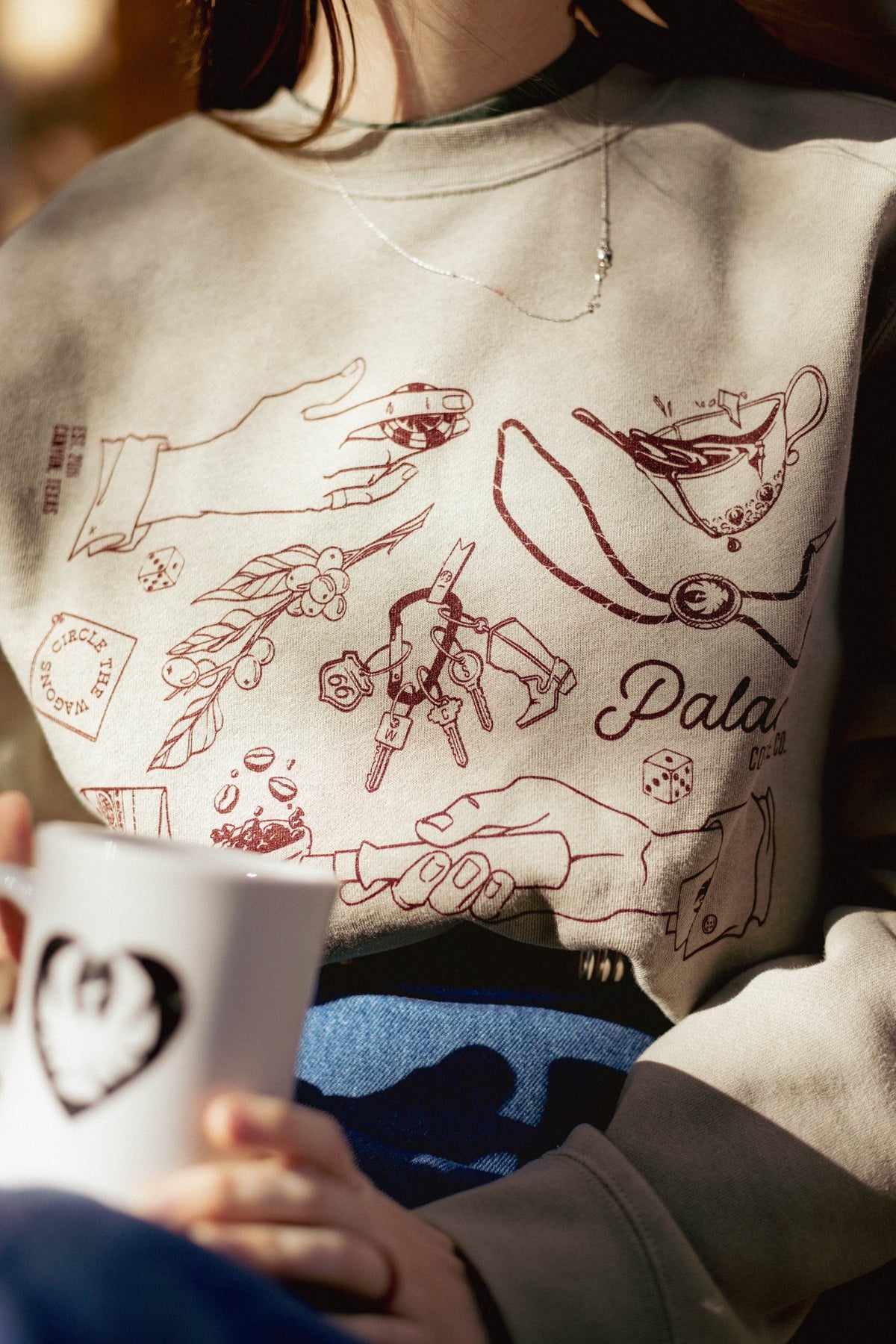 PALACE PATCHWORK CREWNECK - Palace Coffee Co. - Merch