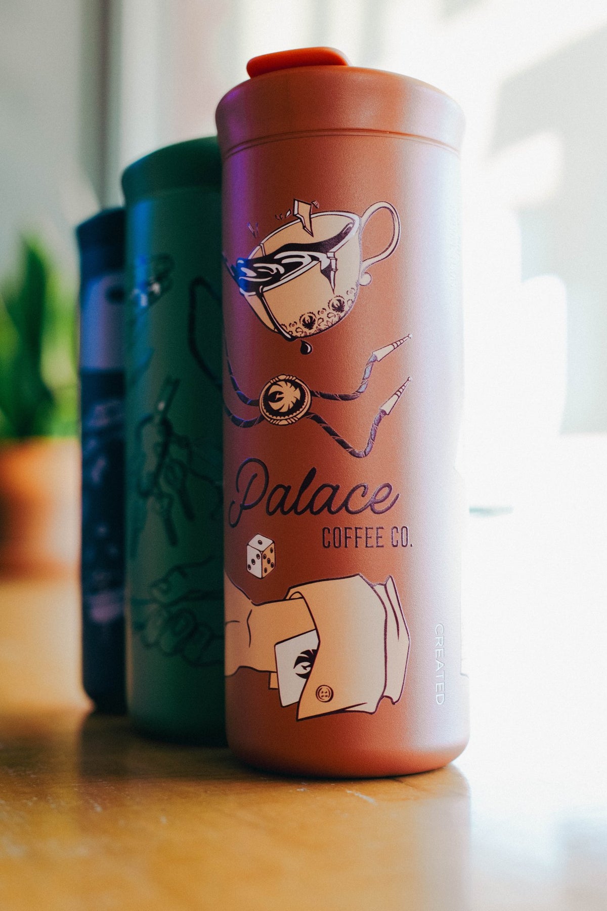 Palace Coffee Co Palace Patchwork insulated travel coffee tumbler