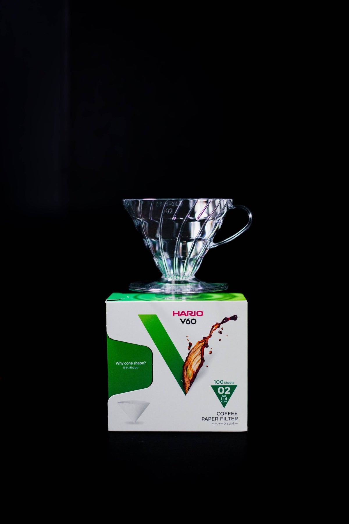Hario V60 Size 02 white cone paper filters for pour over coffee