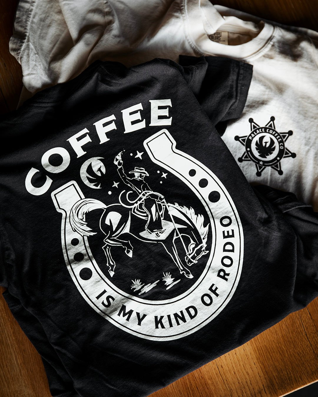 COFFEE IS MY KIND OF RODEO TEE - Palace Coffee Co. - Merch