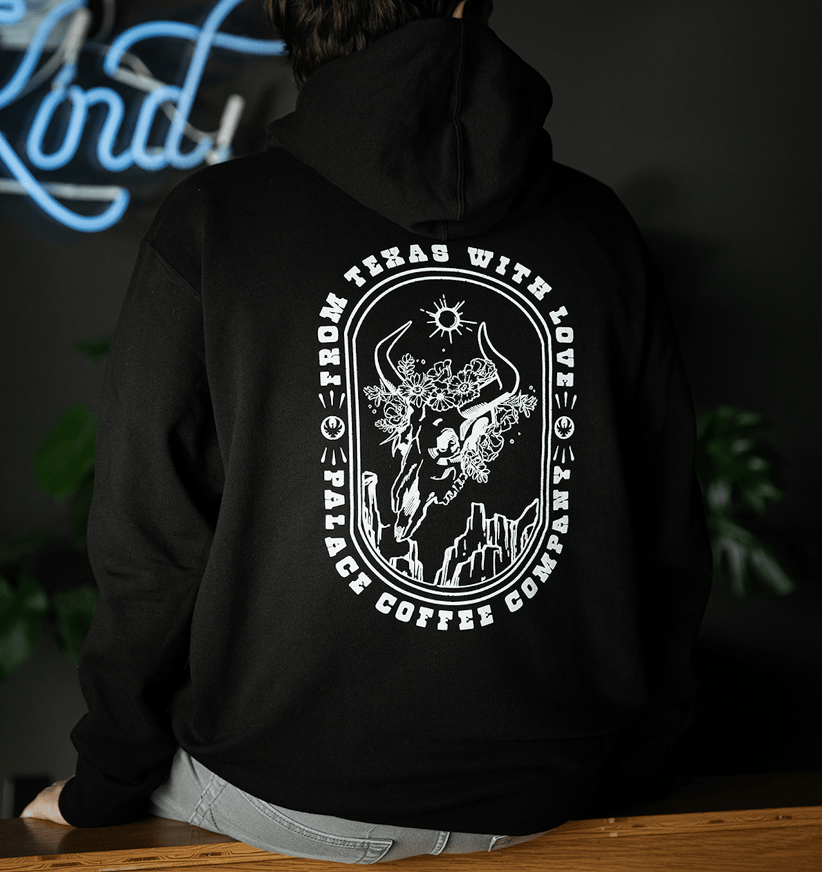 FROM TEXAS WITH LOVE HOODIE - Palace Coffee Co. - Merch