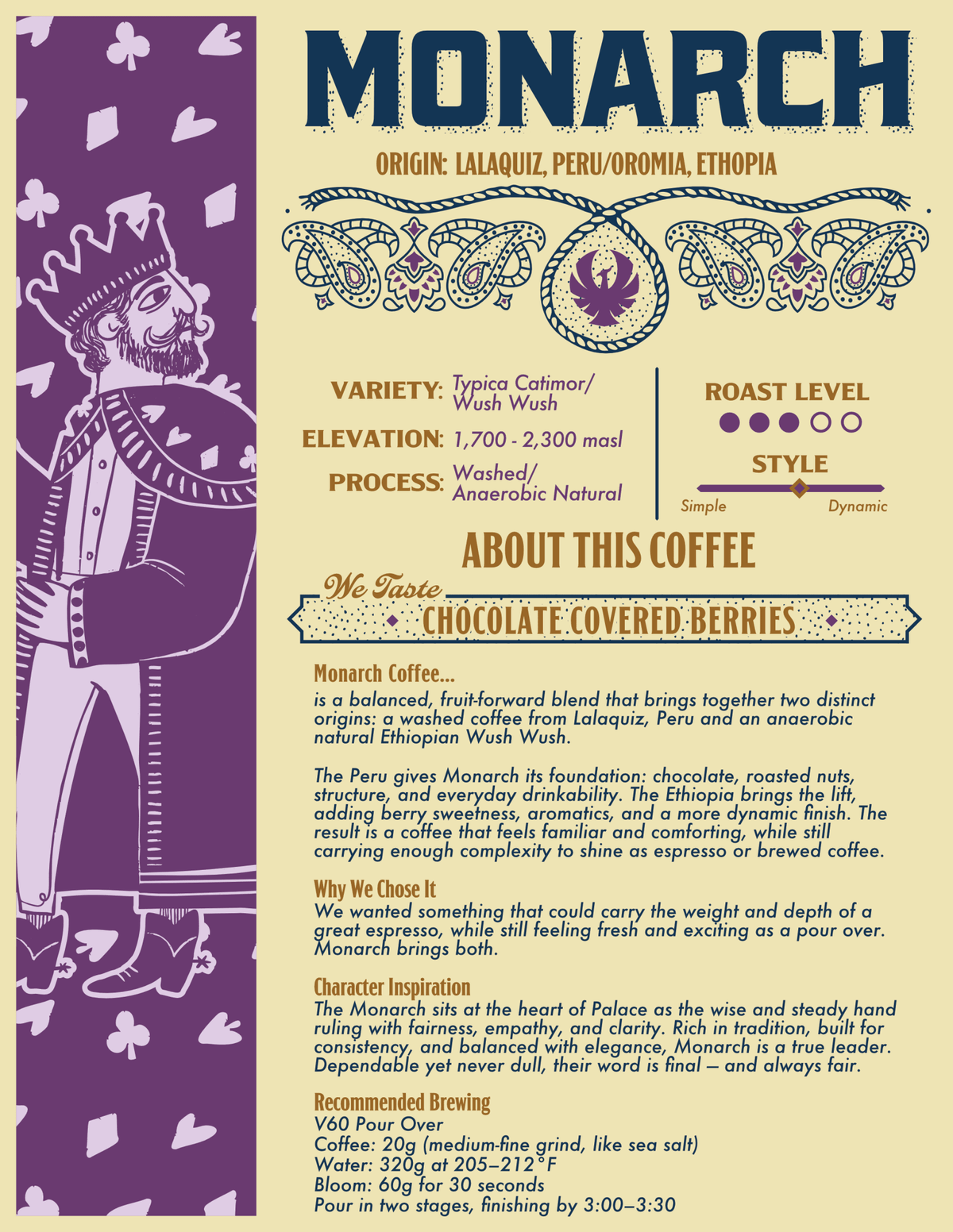 MONARCH - Palace Coffee Co. - Wholebean
